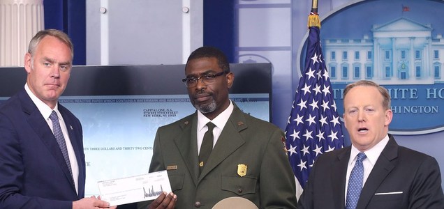 Trump donated his salary to National Parks Service